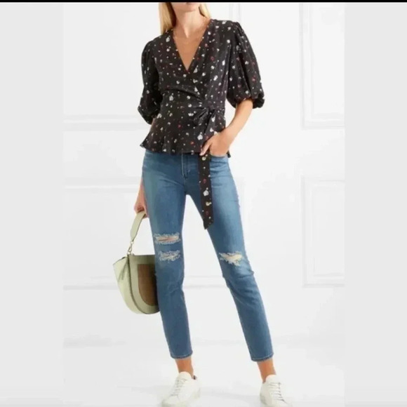 3x1 N.Y.C W4 Colette Slim Crop Jeans High Rise Frayed Distressed Jeans(26) - Picture 1 of 10